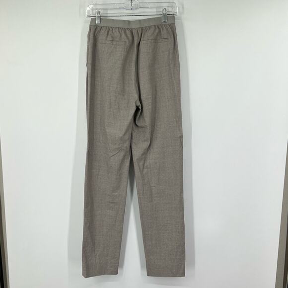 Babaton Aritzia High Rise Gray Wool Blend Pull On Trouser Pants - Picture 4 of 8
